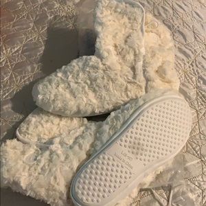 booties - soft creamy white - mid calf New in bag